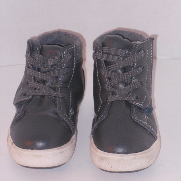 WONDER NATION GRAY TODDLER ANKLE BOOTS SIZE 7 MEDI - Picture 3 of 5